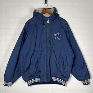 NFL Dallas Cowboys Windbreaker Jacket Mens size L FULL zip Sports